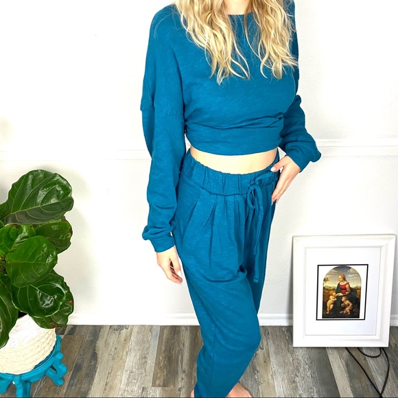 MADEL™ - Comfy Drop Shoulder Long Sleeve Top and Pants Set main image 0